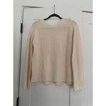 Everlane $118 New  the Slouchy V-neck in Cotton Sweater - XS - canvas Photo 8