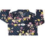 Banana Republic  Blue Lattice Floral Print Collar Classic‎ Fit Blouse MEDIUM Photo 4