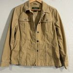 Eddie Bauer  Women’s Corduroy Trucker Jacket Tan Large 100% Cotton Excellent Photo 0