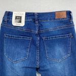 Tahari Mid Rise Button Fly Skinny Leg Crop Jean Photo 7