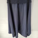 Tadashi Shoji Vintage Tadashi Womens Evening Gown 18 Blue Satin Skirt Formal Maxi 3/4 Sleeve Photo 4