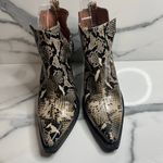 Jeffrey Campbell  x Free People Women's Snakeskin Festival Boho Ankle Boots Sz 7 Photo 1
