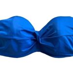 Victoria's Secret The Knockout Twist Blue Bandeau Bikini Top Size 36DD s… Photo 0