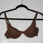 ANDIE NWT Espresso Brown The Sicily Swimsuit Top Size Small Photo 1