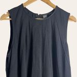 Saks 5th Avenue Saks Fifth Avenue Black Sleeveless Pleated Knee Length Shift Dress Size 10 Photo 1