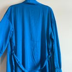 Stars Above  Women's Blue Satin Above the Knee Robe - Size XL/XXL - NWT Photo 3