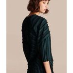 Rebecca Taylor greenâeyelash textured blouse size 4 Photo 13