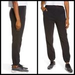 Zella ππ Cozy Up Polar Fleece Sweatpants ~ High Rise Black Large L NWT Photo 2