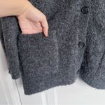 Jenni Kayne • Boucle Cocoon Cardigan Sweater Charcoal dark grey alpaca Gray Photo 8