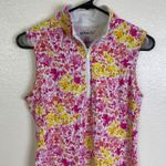 Ibkul Dress Womens Small Pullover Pink Multi 1/4 Zip Sleeveless Tennis Outdoors Photo 0