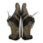 Coach  Remonna Brown Monogram Logo Sneakers Size 7.5 Photo 3