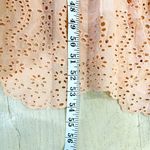 Apiece Apart  100% cotton light peach midi dress with ruffle shoulder straps Photo 8