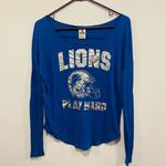 PINK - Victoria's Secret  Detroit lions nfl Blue Graphic Tee Size XS Photo 1
