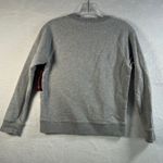 J.Crew  Gray Plaid Ruffle Sweatshirt XXS Long Sleeve Crew Neck Pullover Top Photo 6