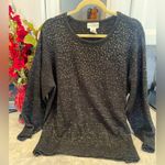 Rebecca Malone Rebeca Malone Modern and Elegant Women's Sweater Black Plus Size 1X Photo 2