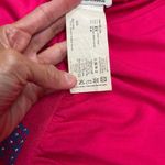 Armani Exchange Dress Womens Pink Short Sleeve Ruched Logo Embellished Y2K sz6 Photo 2