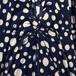 Isaac Mizrahi  Navy Blue polkadot dress size 4X NWOT Photo 3