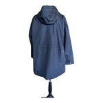 INTL Details Women's Black Hooded Packable Windbreaker Parka Jacket Size XXL Blue Photo 1
