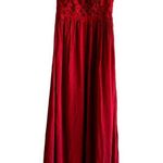 Free People Intimately One Adella Slip Maxi Dress in Bright Red Flowy S NWT Photo 1