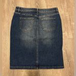 Garnet Hill  Denim Pencil Skirt Womens Siz 8 Jean Skirt Stretch 90s Boho Classic Photo 8