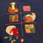 VTG Bobbie brooks navy blue Fall sweater Size 2X Photo 1