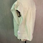 Old Navy  Light Green Striped Button Down Shirt Size Small Photo 2