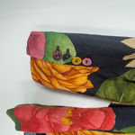 CAROLINA‎ K Women's Black Floral Print Notched Lapel Oversized Blazer Size Small Photo 9