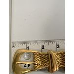 H.I.P. Vintage Statement Belt Womens Gold Tone Braided Metallic Rhinestone 90s Photo 11