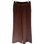 NWT OGL FuzzLuxe Double Waisted Straight Leg Pants Espresso Womens Size Medium Brown Photo 1