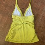 Athleta  Shirrendipity Aloha lemon halter tie v-neck ST tankini top Photo 3