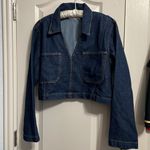 ZARA 💖  Cropped Denim Long Sleeve Shirt Photo 2