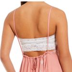 Free People Intimately Rose Pink Floral Maxi Slip Dress Boho Open Back Size S Photo 1