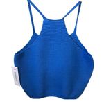 Bardot  Electric Blue Eliana Knit Crop Camisole Top Size Small NWT Photo 1