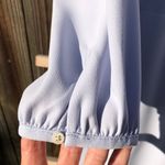 J.Crew  365 Crepe Wrap Dress Size 4 in Light Blue Photo 5