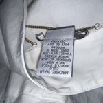 Soft Surroundings Womens Button Up Shirt Size M White Gold Buttons Career Top Photo 5