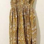NWT NEW Malabar Collective Floral Autumn Golden Midi Dress Size XS Orange Photo 0