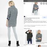 EXPRESS Gray Marled Extreme Hi-lo Hem Turtleneck Sweater Photo 4