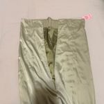 Pretty Little Thing Sage green off the shoulder satin formal dress Photo 3