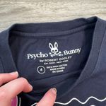 Psycho Bunny  navy short sleeve graphic tee made for mischief size 4 S28 Photo 1