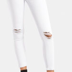 Levi's Levi’s 711 Skinny Jeans White Distressed Ripped Streetwear 27 Waist Photo 0