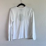 Ralph Lauren Lauren  Women’s Long Sleeve White Crew Neck Tee Photo 5