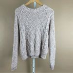 Time And Tru Juniors XL Confetti Cable Knit Sweater Blush Pink Neutral  Holiday Photo 1