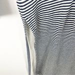 Anthropologie Postmark Blue White Striped Linen Blend Side Slits Henley Dress Photo 7