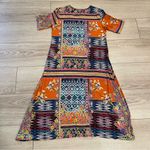 Johnny Was  Allie Flower Mixed Print Swing Dress Multi Bamboo Patchwork Size XS Photo 2