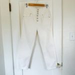 Joie  | Laurelle High Waisted Cropped Straight Jeans‎ in White Size 29 Photo 3