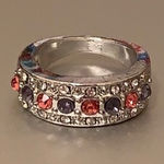 Thick rhinestone fashion ring new Photo 0