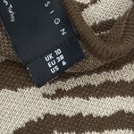 ASOS  Beige and Brown Zebra Animal Print Knit Sweater Bodycon Maxi Dress Photo 4