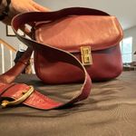 CELINE Vintage Céline Horse Carriage Clasp Burgundy Leather Shoulder Bag Photo 14