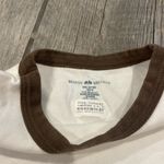 Brandy Melville  White and Brown Short Sleeve Tees Photo 2