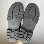 ZARA Black Patent Lug Sole Chelsea Boots Side Zip Women's Ankle Booties Photo 2